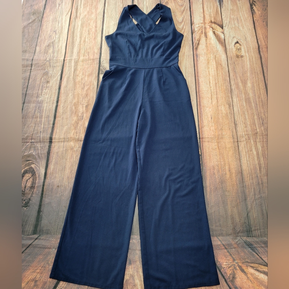 Blue jumpsuit